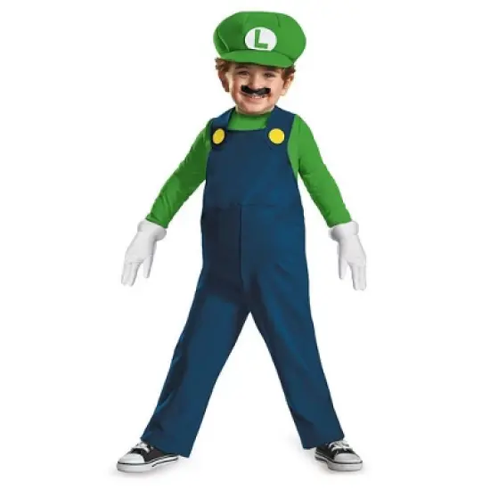 Nintendo Super Mario Bros. Luigi Toddler Costume Jumpsuit image {5}