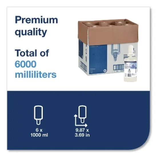 Tork Premium Antibacterial Foam Soap Refill, Unscented, 1 L, 6/Carton image {1}