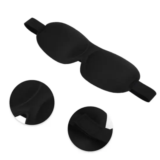 Unique Bargains Breathable 3D Sleep Mask Magic Tapes 1 Pc image {2}