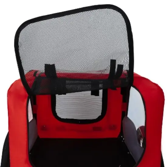 Pet Bike Trailer Dog Cart for Bicycle,Suitable for Small and Medium Pets, Easy Folding Cart Frame, Quick Release Wheel, Non-Slip Floor, Internal Leash image {15}