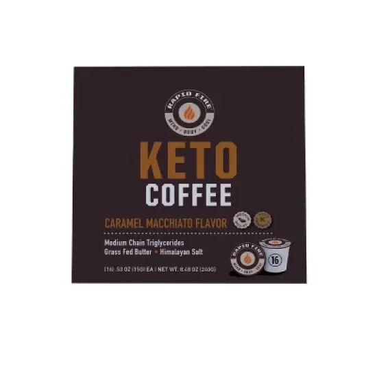 Rapid Fire Coffee Caramel Macchiato Medium Roast Coffee Pods - 16ct image {4}