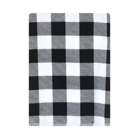 Hudson Baby Infant Boy Cotton Flannel Burp Cloths Bundle, Buffalo Plaid Bear, One Size image {4}