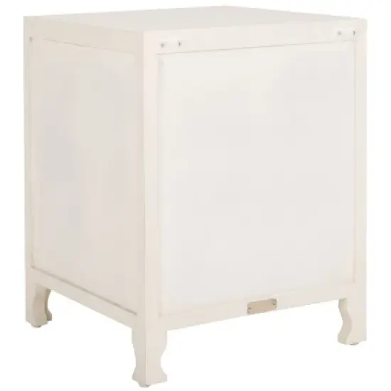 Regius 2 Shelf 1 Door Nightstand - NST5305 - White Washed - Safavieh image {5}