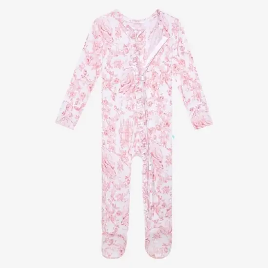Infant Antoinette Footie Ruffled Zippered One Piece - Posh Peanut image {4}