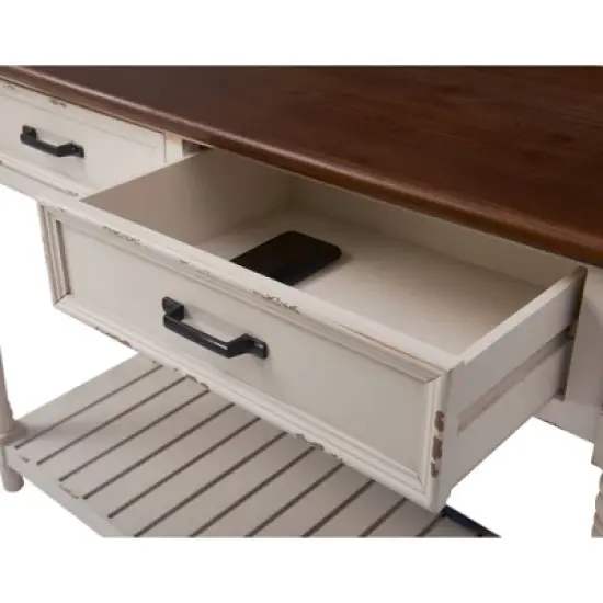 Baker Console Table Antique White - ClickDecor image {6}