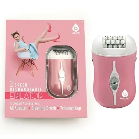 Pursonic Rechargeable Epilator in Pink image {2}