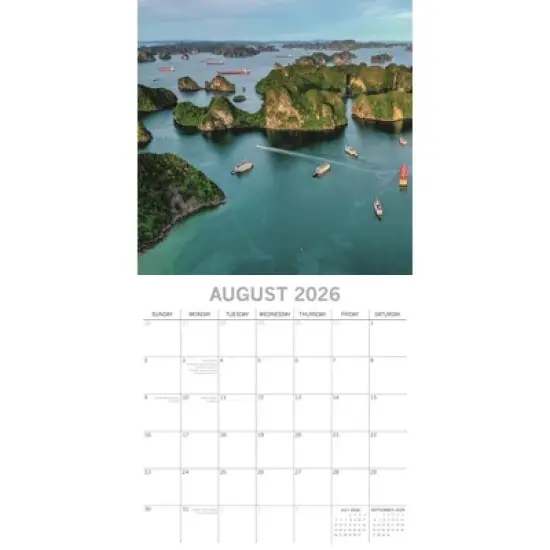 2026 Square Wall Calendar, Natural Wonders, 16-Month Natural World Theme with 180 Reminder Stickers (12x12 in) image {2}
