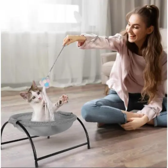 Cat Hammock Bed Dog Pet Hammock Bed Cat Teaser Wand Cat Sleeping Dog Pet image {4}