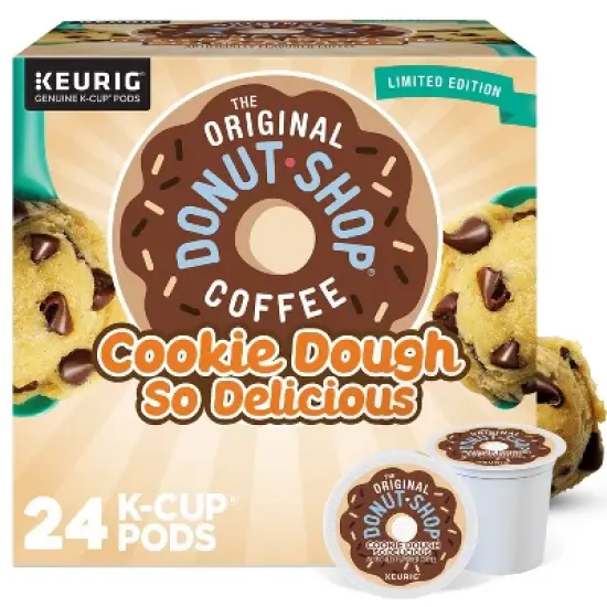 The Original Donut Shop Cookie Dough So Delicious Medium Roast Keurig K-Cup Coffee Pods - 24ct image {11}