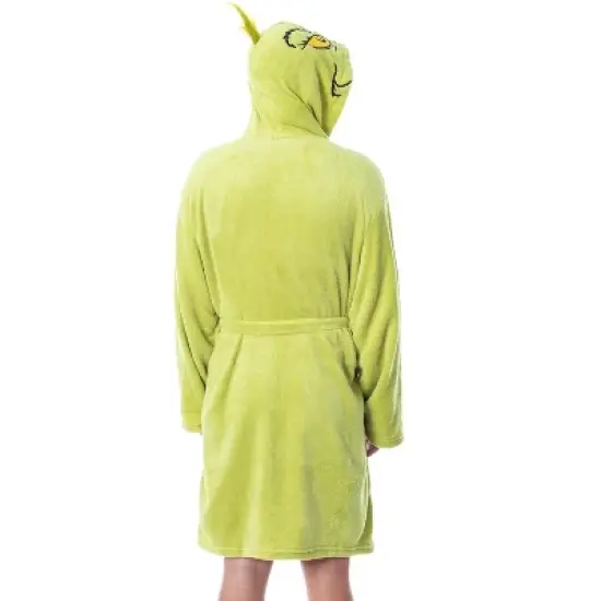 Dr. Seuss The Grinch Who Stole Christmas Adult Costume Character Fleece Robe image {1}