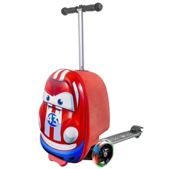 Kiddietotes Kids' Hardside Carry On Suitcase Scooter image {14}