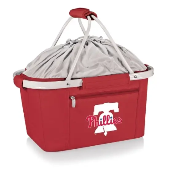 MLB Philadelphia Phillies Metro Basket Collapsible Cooler Tote - Red image {5}