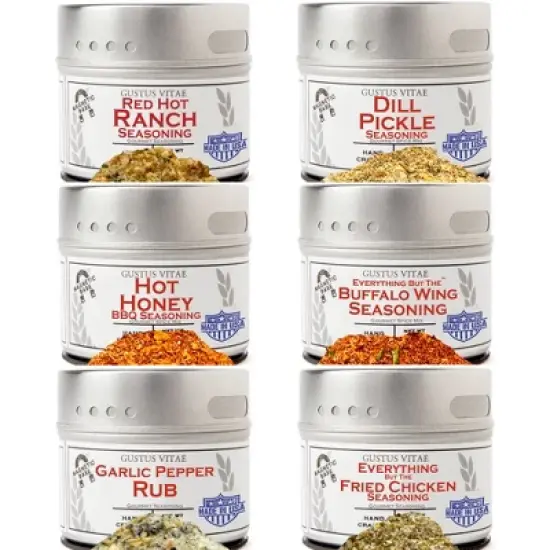 All American Wings Seasoning Set | Gustus Vitae image {6}