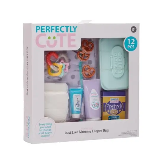 Perfectly Cute Just Like Mommy Diaper Bag 12pc Set image {3}