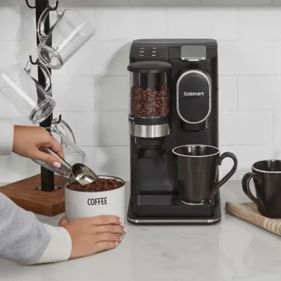 Cuisinart Single-Serve Grind and Brew - Black - DGB-2: Coffee Maker with Grinder, 12 oz Capacity, LED Indicator Light image {16}