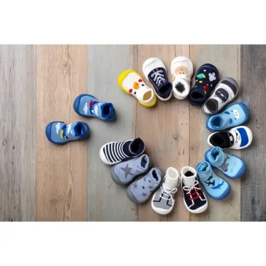 Komuello Baby BoyFirst Walk Sock Shoes Aeroplanes image {8}