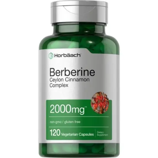 Horbaach Berberine Plus Ceylon Cinnamon 2000mg | 120 Veggie Capsules image {7}