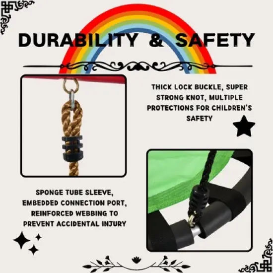 Dexmalle rainbow colour interesting 5in1 swingset image {3}