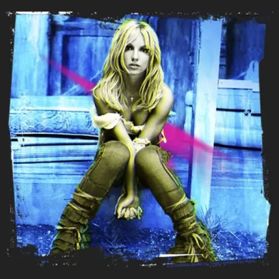 Junior's Britney Spears Self-Titled Album Festival Muscle Tee image {1}