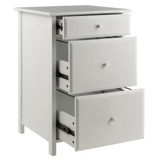 Delta File Cabinet - White - Winsome image {1}