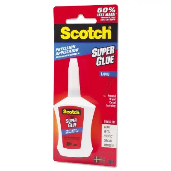 Scotch Super Glue Liquid Precision Applicator 0.14 oz AD124 image {1}