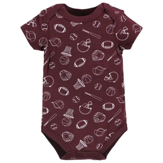 Hudson Baby Infant Boy Cotton Bodysuits, Love Dad image {3}