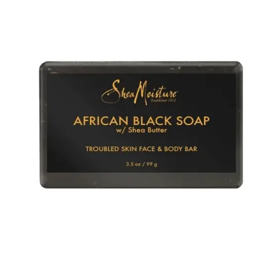 SheaMoisture African Black Soap Original Scent Face and Body Bar Soap - 3.5oz image {1}