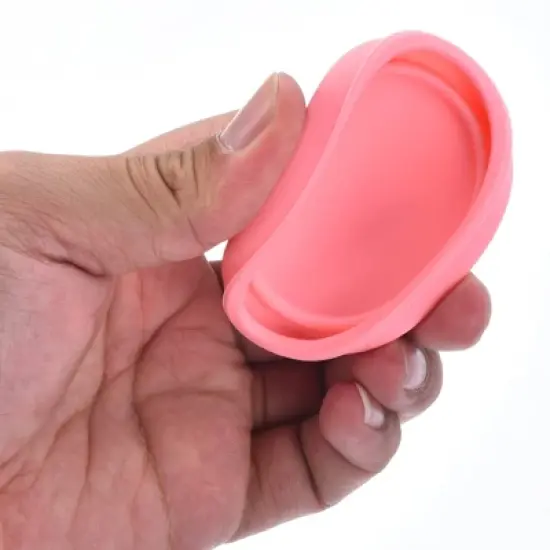 Unique Bargains Silicone Durable Leak-proof Portable Pink Food Storage Containers image {3}