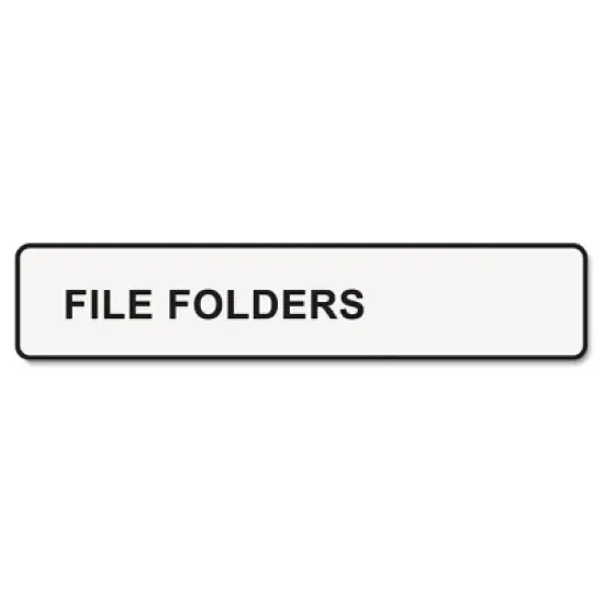 Avery LabelWriter 1-UP File Folder Labels, 0.56" x 3.43", White, 130 Labels Roll, 2 Rolls/Pack image {1}