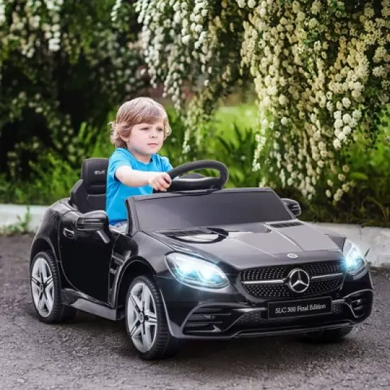 Aosom 12V Kids Electric Ride On Car with Parent Remote Control, Two Motors, 2 Speeds, Music, LED Lights, USB for 3-6 Years Old image {1}