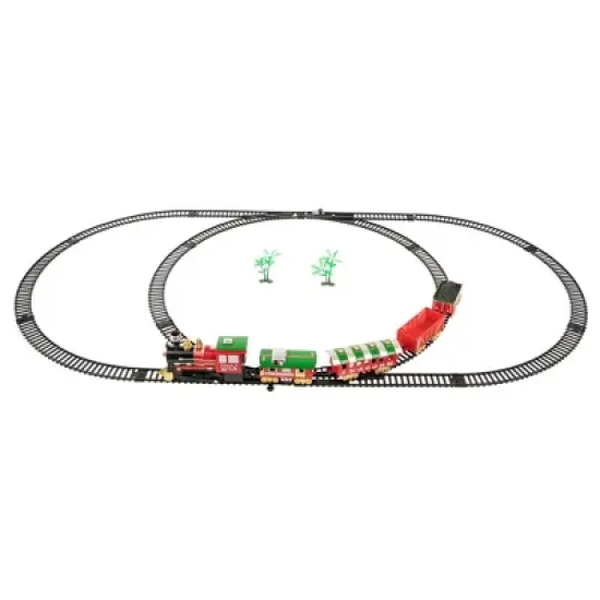 Northlight 21pc Red Battery Operated Lighted and Animated Classic Train Set image {2}