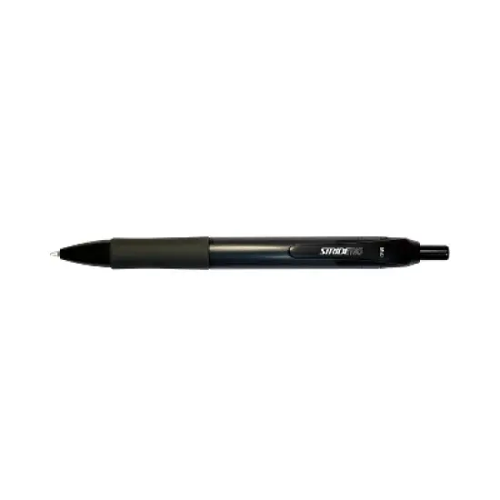 StrideRio Retractable Gel Pen Medium Point Black Ink Dozen (52001) image {2}