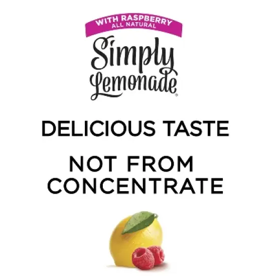 Simply Lemonade with Raspberry - 11.5oz image {9}
