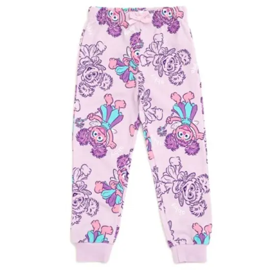 Sesame Street Abby Cadabby Infant Baby Girls French Terry Sweatshirt and Jogger Pants Outfit Set Purple 24 Months image {3}