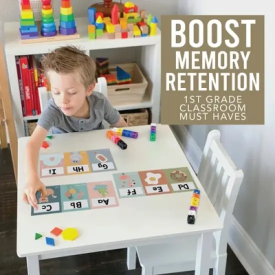 Hadley Designs Boho Muted Number Line and Alphabet Letters For Classroom Wall, Set of 12 image {6}