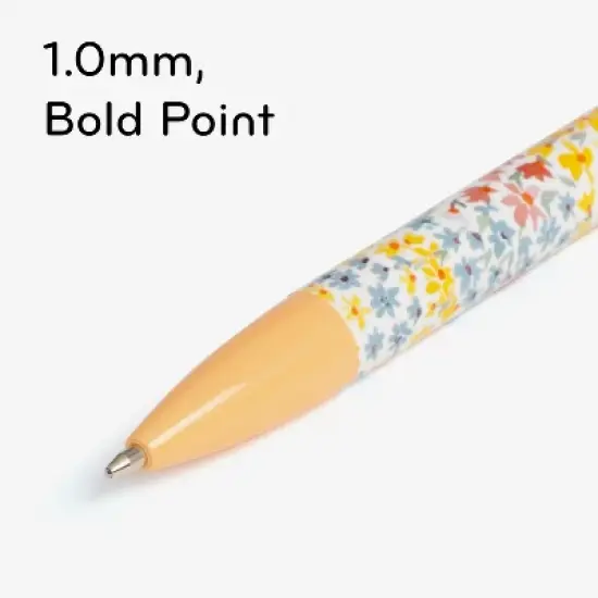 U Brands 6pk Ballpoint Pens Black Ink Laguna Bountiful Bouquet image {3}