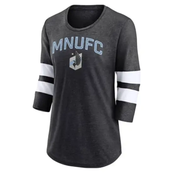 MLS Minnesota United FC Women's 3/4 Sleeve Tri-Blend T-Shirt image {1}