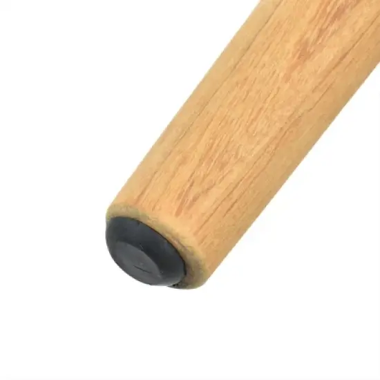 Circular Planked Wood Outdoor Dining Set 4 Ergonomic Woven Armchairs with Radial Pedestal Base image {10}