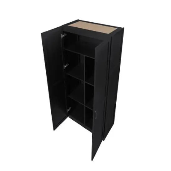 Hopkins Modern 7 Shelf Freestanding Storage Closet - Manhattan Comfort image {3}
