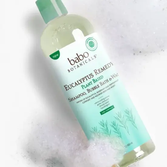 Babo Botanicals Eucalyptus Remedy Shampoo Bubble Bath & Wash - 15 fl oz image {2}