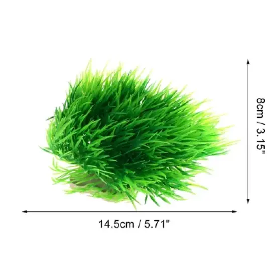Unique Bargains Fish Tank Landscape Decoration Artificial Grass Ball 3.15"x5.71" 1 Pc image {3}