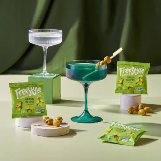 Freestyle Snacks Original Green Olives - 1.1oz image {2}