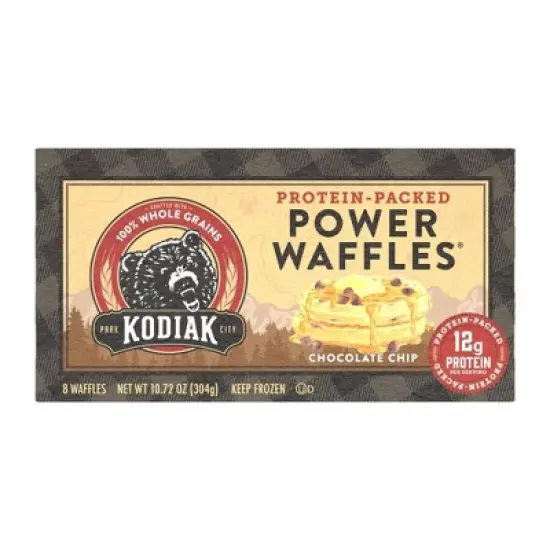 Kodiak Protein-Packed Power Waffles Chocolate Chip Frozen Waffles - 8ct image {6}