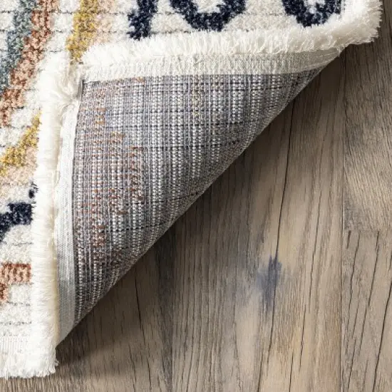 Kaarina Multi Rainbow Kids Fringe Area Rug image {6}