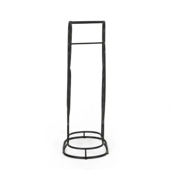 Ferrat Modern Industrial 13 Bottle Tabletop Cactus Wine Rack Black - Christopher Knight Home image {3}