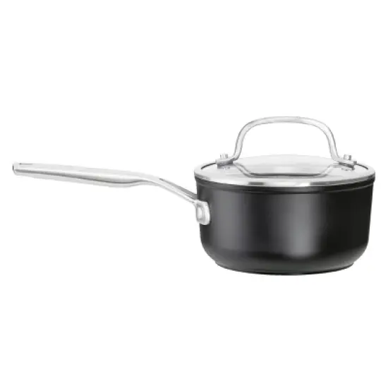 KitchenAid Hard-Anodized Induction 11pc Nonstick Cookware Set: Matte Black, Dishwasher & Oven Safe, Tempered Glass Lids image {16}