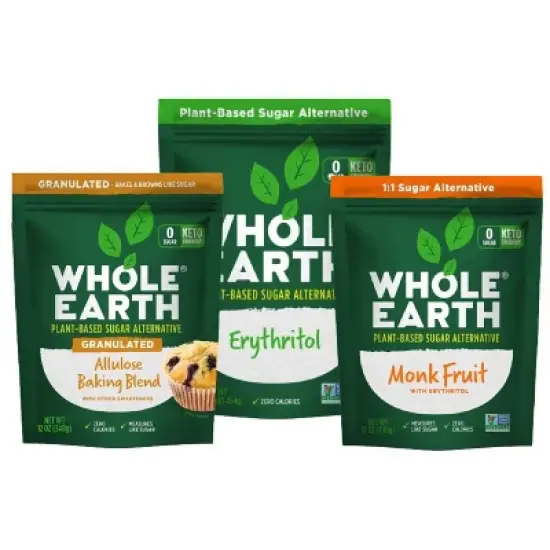 Whole Earth Allulose Erythritol & Monk Fruit Sweetener Variety Pack -  36oz image {9}