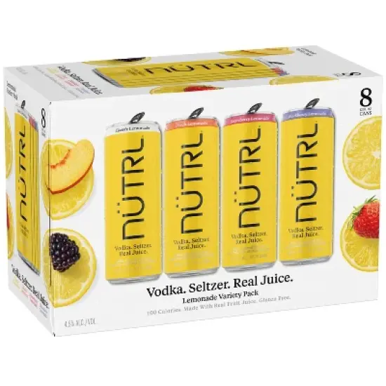 Nutrl Lemonade Variety Pack - 8pk/355ml Cans image {1}