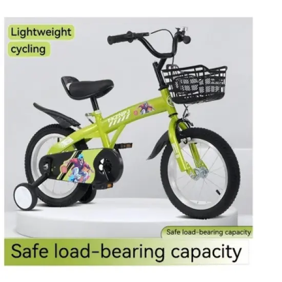 VASIP ThunderStrike 16 Inch Junior Sport Bike | Adjustable Training Wheels & Quick-Release Stand | Ergonomic Saddle for Kids Age 4-8 image {6}