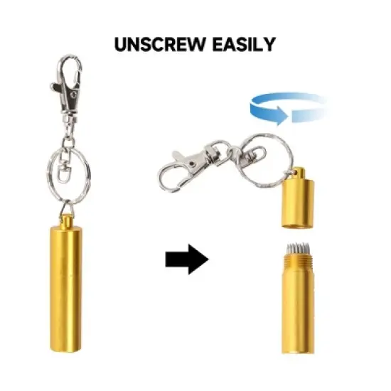 GSE Pool Cue Tip Shaper and Repair Tool, Portable Keychain Multi-Function Cue Care Tool &ndash; Needle Pricker, Metal Tip Repair image {3}